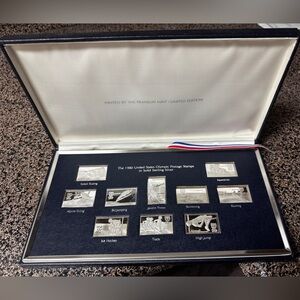 1980 US Olympic Postage Stamps, Solid Sterling Silver